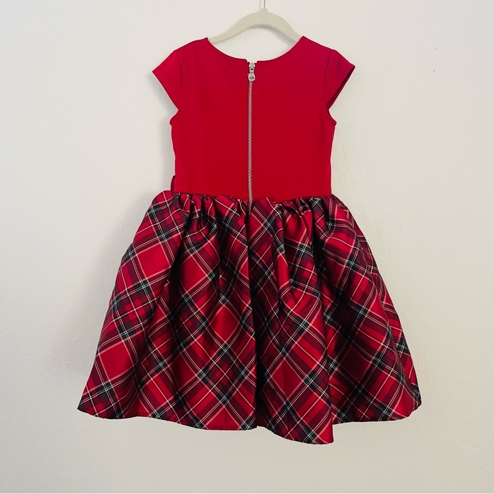 H&M Red Plaid Formal Kids Dress with Bow - Picture 2 of 10